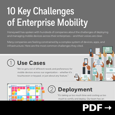 View Honeywell's "10 Key Challenges of Enterprise Mobility" PDF.